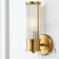 Настенный светильник бра с плафоном из стеклянных трубок Kloodi Deco WA-AL027 золото