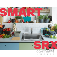 Прямокутна кухонна мийка Franke Smart SRX 210-40 127.0703.298 полірована сталь