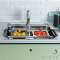 Прямокутна кухонна мийка Franke Smart SRX 210-40 127.0703.298 полірована сталь