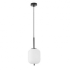 Подвесной светильник с круглым плафоном Nova Luce Lato 9624075 черный/белое матовое стекло