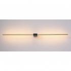 Настінний LED-світильник у формі тонкого циліндра витягнутого Kloodi Deco WA-GALA SQ915 3K BK/GD 10W 3000K