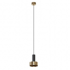 Подвесной светильник с круглым абажуром Kloodi Deco PE-LORA148 GU10 BK/GD черный/золото