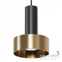 Підвісний світильник із круглим абажуром Kloodi Deco PE-LORA148 GU10 BK/GD чорний/золото