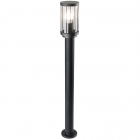 Вуличний світильник-стовпчик зі скляним плафоном Goldlux Fiord 312327 чорний
