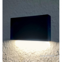 Прямоугольный настенный уличный светильник Goldlux Chicago 315724 5,5W 4000K черный алюминий
