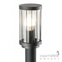 Уличный светильник-столбик с стеклянным плафоном Goldlux Fiord 312327 черный