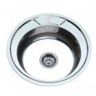 Кругла кухонна мийка із нержавіючої сталі Zerix Microdecor Z490-06-170MD мікродекор