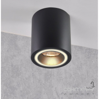 Круглый накладной точечный светильник Goldlux Falco 323651 черный
