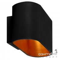 Настінний світильник у формі прямокутника Goldlux Elissa 324412 чорний