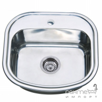 Прямокутна кухонна мийка із нержавіючої сталі Zerix Decor Z4947-08-180D декор