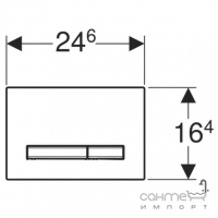 Панель смыва Geberit Sigma50 115.671.QD.2 черный металл