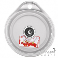 Кругла кухонна мийка із нержавіючої сталі Zerix Satin Z4843-06-160E сатін