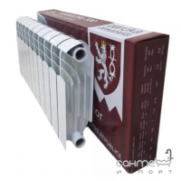 Радиатор отопления биметаллический Bohemia B96 300/90 белый, 10 секций