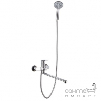Змішувач для ванни з довгим виливом та душовим гарнітуром Armaform Sapfir 2528-715-00 хром