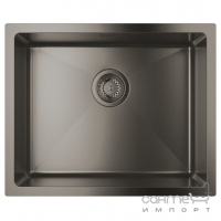 Прямоугольная кухонная мойка под столешницу Grohe K700 31574AL1 матовый графит