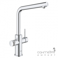 Смеситель для кухни с фильтром для воды и бойлером Grohe Blue Red In One Duo 31727000 хром