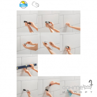 Змішувач для ванни з душовим гарнітуром Grohe Quickfix Start 25283002 хром