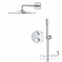 Душева система прихованого монтажу з термостатом Grohe QuickFix Precision Vitalio Rain Mono 310 34880000 хром