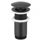 Большой донный клапан без перелива KFA Armatura 660-253-81 матовый черный