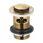 Донный клапан с переливом KFA Armatura 660-354-31 золото
