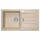 Прямокутна кухонна мийка на одну чашу з сушінням Axis Malibu 40 11A.MU040.550.0021A beige бежева