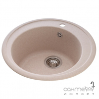 Кругла гранітна кухонна мийка Granado Rubi колір на вибір