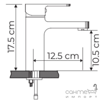 Смеситель для раковины Armaform Beril 4812-815-21 матовый черный