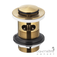 Донный клапан с переливом KFA Armatura 660-354-31 золото