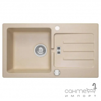Прямокутна кухонна мийка на одну чашу з сушінням Axis Malibu 40 11A.MU040.550.0021A beige бежева