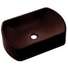 Прямокутна гранітна раковина на стільницю Axis Maun 11B.MN000.88A.0000B dark chocolate шоколад