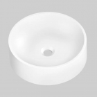 Кругла гранітна раковина на стільницю Axis Maun 11B.MN0II.12A.0000B pure white біла