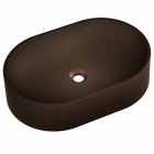 Овальная гранитная раковина на столешницу Axis Olib 11B.OBOXL.88A.0000B dark chocolate шоколад