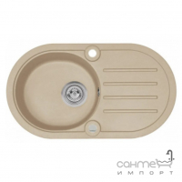 Овальна кухонна мийка на одну чашу з сушінням Axis Coast 30 11A.PA000.55A.0021A beige бежева