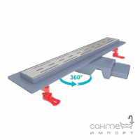 Линейный душевой трап Valtemo Ducoline Base VLD-596330 решетка сталь