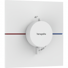 Змішувач-термостат для душу прихованого монтажу Hansgrohe ShowerSelect Comfort E 15574700 матовий білий