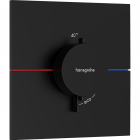 Змішувач-термостат для душу прихованого монтажу Hansgrohe ShowerSelect Comfort E 15574670 матовий чорний