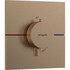Змішувач-термостат для душу прихованого монтажу Hansgrohe ShowerSelect Comfort E 15574140 бронза браш