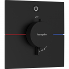 Смеситель-термостат для душа скрытого монтажа Hansgrohe ShowerSelect Comfort E 15571670 матовый черный