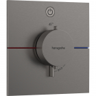 Змішувач-термостат для душу прихованого монтажу Hansgrohe ShowerSelect Comfort E 15571340 матовий чорний хром