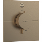 Змішувач-термостат для душу прихованого монтажу Hansgrohe ShowerSelect Comfort E 15571140 бронза браш