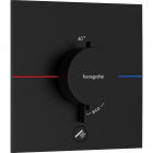 Змішувач-термостат для душу прихованого монтажу Hansgrohe ShowerSelect Comfort E 15575670 матовий чорний