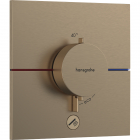 Змішувач-термостат для душу прихованого монтажу Hansgrohe ShowerSelect Comfort E 15575140 бронза браш