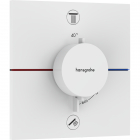 Смеситель-термостат для душа скрытого монтажа Hansgrohe ShowerSelect Comfort E 15572700 матовый белый