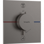 Смеситель-термостат для душа скрытого монтажа Hansgrohe ShowerSelect Comfort E 15572340 матовый черный хром