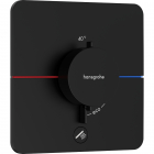 Смеситель-термостат для душа скрытого монтажа Hansgrohe ShowerSelect Comfort Q 15589670 матовый черный
