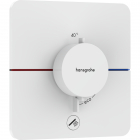 Смеситель-термостат для душа скрытого монтажа Hansgrohe ShowerSelect Comfort Q 15589700 матовый белый