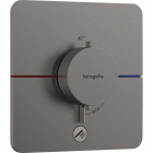 Змішувач-термостат для душу прихованого монтажу Hansgrohe ShowerSelect Comfort Q 15589340 матовий чорний хром