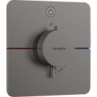 Змішувач-термостат для душу прихованого монтажу Hansgrohe ShowerSelect Comfort Q 15581340 матовий чорний хром