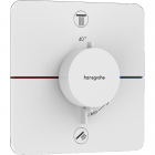 Змішувач-термостат для душу прихованого монтажу Hansgrohe ShowerSelect Comfort Q 15583700 матовий білий