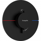 Змішувач-термостат для душу прихованого монтажу Hansgrohe ShowerSelect Comfort S 15559670 матовий чорний